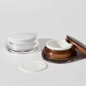 15 & 30ml Clear Plastic Cosmetic Container with Lid - Stock & Custom